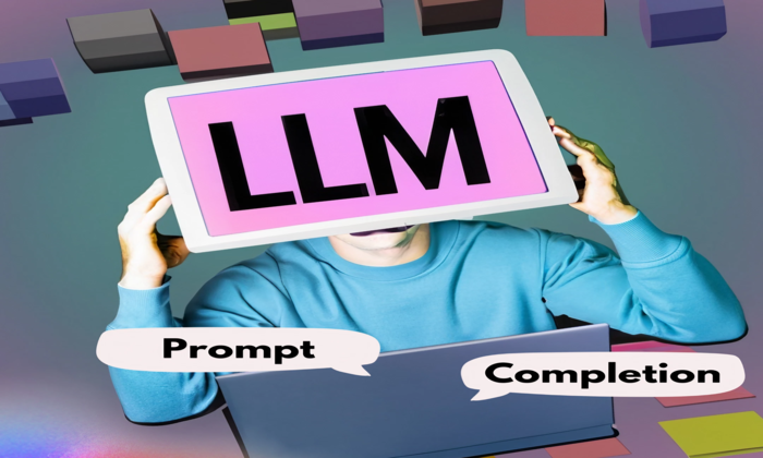Prompt and completion in LLMs